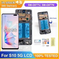 For Samsung Galaxy S10 5G LCD Display SM-G977U, SM-G977N, SM-G977B LCD Touch Screen Digitizer Parts 