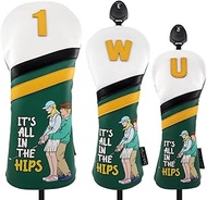 HELLO NRC Golf Club Covers 3 Pieces Driver Fairway #3#5 Hybrid for Men Women Golf Accessories Hybrid