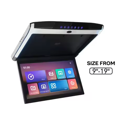 9 11.6 12.5 15.4 15.6 17.3 19 Inch LCD IPS Monitor Android Car TV Overhead Car Ceiling Mount Car Roo