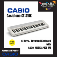 Casio | CT-S1 WHITE 61 keys / Advanced Keyboard with CASIO MUSIC SPACE APP