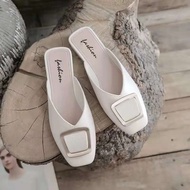Low Slides Heel Woman Slippers Outside Summer Jelly White Shoes for Women 2024 Mules Sandals New