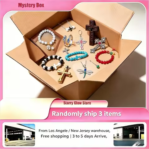 Surprise Blind Box, Random Jewelry Accessories Gift Unboxing - Necklace Ring Bracelet, Mystery Box f