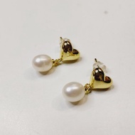 日本淡水珍珠耳環
