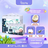 Combo of 4 packs of diapers, Gooby Premium night diapers, 12-hour anti-spill Size M32,L28,XL26,XXL24
