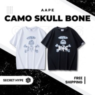 Aape Camo Skull Tee Basic Logo Ape Head Unisex Fashion Hype Modern T Shirt