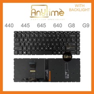 New Replacement for H.P ProBook 440 G8 G9 445 G8 G9 640 G8 G9 645 G8 G9 Keyboard Backlit and No Back