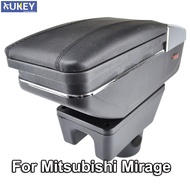 Armrest For Mitsubishi Mirage Attrage 2014 - 2018 Arm Rest Rotatable Storage Box Decoration Car Styling 2015