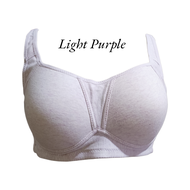 Ladies Cotton Bra 956 Size 36-44 Full Cup C-D Non Wired Seamless Sport Bra
