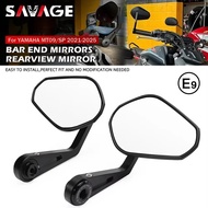 SAV 2025 MT-07 MT-09 Handlebar End Mirror E9 For YAMAHA MT09 SP 2021-2025 MT09SP 2024 Motorcycle Bar
