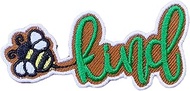 Be Kind Iron On Patches Embroidered Applique Iron On for Jeans, Clothes, Caps, Backpack, Hats