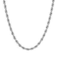 Kwintas For Men Rope Chain Silver 925 Italy Original Silver Necklace For Men And Women Silver Plated