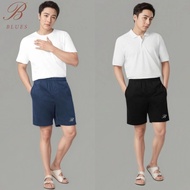 B BLUES Men's Shorts Soft Fabric Korean Minimalist Color Deep Phone Bag Wallet The Rope Does Not Fal