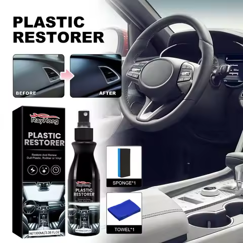 100ml Car Interior Agent Spray Automotive Dashboard Seat Leather Rubber Stains Remover Cleaning Refu