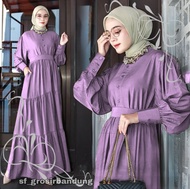 Baju Gamis terbaru 2024 Model simple elegan Bahan crinkle premium hq Dress wanita muslimah ARDA DRESS