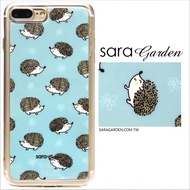 【Sara Garden】客製化 軟殼 蘋果 iphone7plus iphone8plus i7+ i8+ 手機殼 保護套 全包邊 掛繩孔 刺蝟小動物
