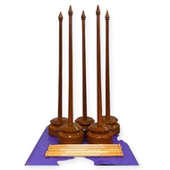 Lancar Jaya Adventing Vandel Pole Flag Table/ Flag Pole Table Flag Pole/ Set Flag Pole Quality Wood 