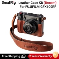SmallRig GFX100RF Leather Case Kit | L-Shape Mount Plate with Wooden Handle for FUJIFILM GFX100RF 52