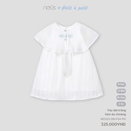 (9M-2Y) NOUS - White long dress with cape - SS26.T9B