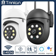 Tnnian 3MP 5G WIFI Surveillance Camera Auto Tracking Full Color Night Vision Mini Outdoor Waterpter PTZ IP Security Camera Alexa