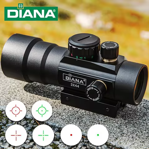 DIANA 3x44 Red Dot Sight 3X44 Crosshair Optical Sight Holographic Sight Outdoor Optical Sight