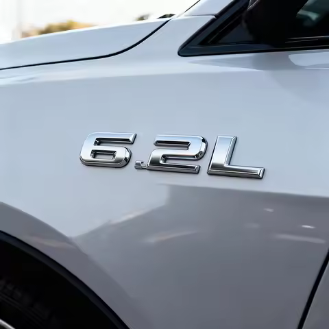 3D Premium 6.2L 6.2 L Letters Emblem For US American SUV Off Road car Engine Hood Fender trunk Tail