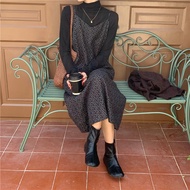 22558 Floral Printed Two-Piece Dress with Cute V-Neck Design for Women 40687