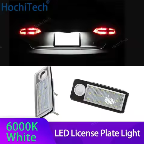 For Audi A6 C5 4B Avant Wagon 1997-2004 RS6 RS6 Plus 2002-2004 2pcs LED License Number Plate Light L