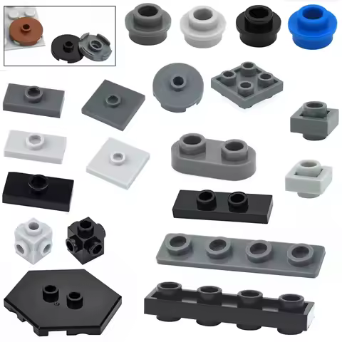 Compatible MOC 35480 34103 3794 87580 18674 Plate 1x1 1X2 35480 88646 4733 Rounded with Open Studsr