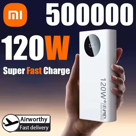 Xiaomi 120W 50000mAh High Capacity Power Bank Super Fast Charge Power Bank Portable Battery Charger 