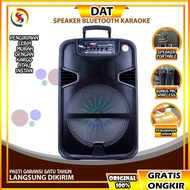 speaker bluetooth speaker portable wireless dat dt 1222 bonus mic - dat dt 1511