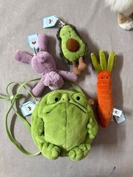 jellycat公仔｜牛油果 河馬 青蛙 胡蘿蔔