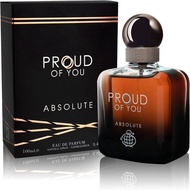 PROUD OF YOU COLLECTIONS FRAGRANCE WORLD EDP 100ML NIB ( ABSOLUTE / OUD / AMBER / TOBACCO )