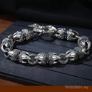 Bracelet Bracelet Niche High-End Trendy Male Dragon Claw Light Luxury Vajra Retro Design Cool Handma