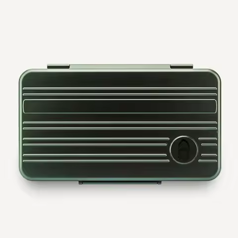 LUBINSKI-Portable Cigar Box 5 Cigars Alloy Luxury Moisturizing Bag High-End 3M Travel Cigarette Case