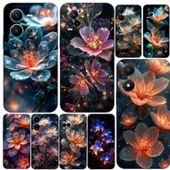 Case For Vivo V5 V5S V7 PLUS + V11i  V11 Pro Phone Back Cover Soft Black Tpu Shining flowers