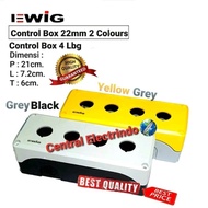 Control Box Push Button 22Mm 4 Holes Gray2/Yellow (New Model).