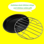 Stainless Steel Chicken Wings Grill Rack Dura Mater Baking Tray Set 8-Inch 9-Inch 10-Inch 12-Inch ro