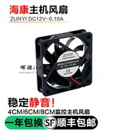 Suitable for Hikvision 4 8 16 32 64ch Video Recorder Silent Cooling Fan NVR Desktop Chassis Monitori