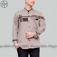 Baju koko pria dewasa / Kemeja koko / Baju koko lengan panjang / Baju koko motif Bima / Koko kombina