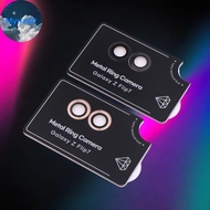 MyriadU 1/2Pcs For Flip7 Metal Ring Camera Len Protector Anti-Scratch HD Camera Lens Protective Temp