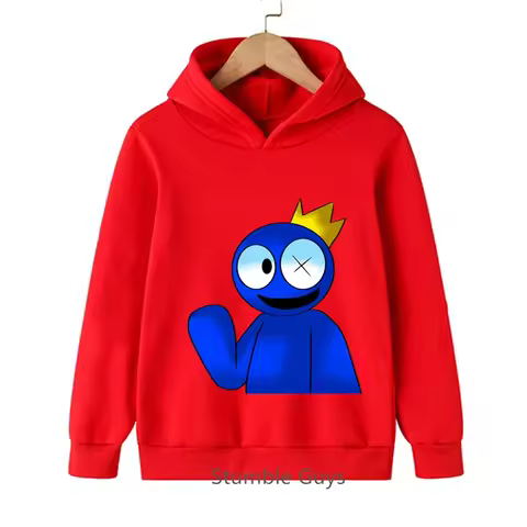 Spring Autumn Kids Durable Roblox Hoodie Rainbow Friends Sweatshirt
