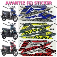 EGO AVANTIZ BODY COVER STICKER STRIPE COVER SET (6) BLUE GREEN RED AVANTIZ 125 YAMAHA AVANTIZ125 HIJ