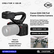Canon EOS C50 Full-Frame Cinema Camera (Canon RF) + Extra Battery + 512GB CFE Card