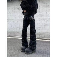 Women's Y2K Multi-Pocket Overall Jeans - Slim Fit & Micro Flare