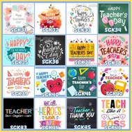 Stiker Selamat Hari Guru Label Sticker Happy Teachers Day love inspire