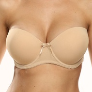 PARIFAIRY strapless bra plus size cup d bra seamless bra with wire half cup bra 36D 38D 40D-9804