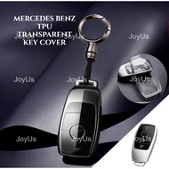 Mercedes Benz TPU Transparent Key Cover A C E S Class CLK GLE GLB W164 W245 S450 A200 A209 E200 E300