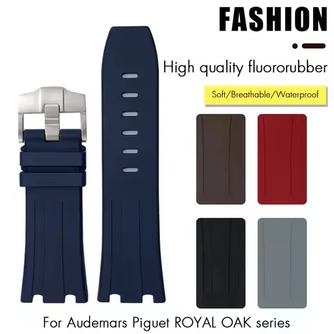 28mm 30mm FKM Fluororubber Watchband Fit for AP Audemars Belt For Piguet ROYAL OAK OFFSHORE 15710 15