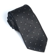 The Dimple Accessories ST21 black polka dot tie 8cm