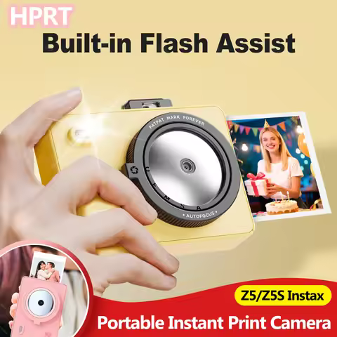 HPRT Instax Z5/Z5S Portable Instant Print Camera Color Photo Printer with 2x3'' Paper Mobile Pocket 